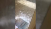 Una tromba de agua inunda un hospital en Lugo