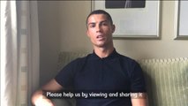 Cristiano Ronaldo participa en una campaña para crear conciencia sobre el drama de los refugiados