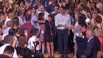 Sánchez entra al congreso del PSOE al grito de 