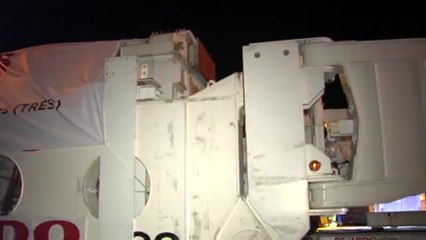 Un trailer de 85 metros de largo por la A-68