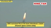 The Indian Space Research Organisation launches PSLV-C45 from Sriharikota