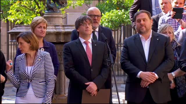 Puigdemont convoca el referéndum para el 1 de octubre