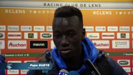Après Lens - HAC (0-0), réaction de Pape Gueye