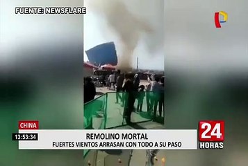 China: dos niños mueren tras ser arrastrados por un intenso remolino