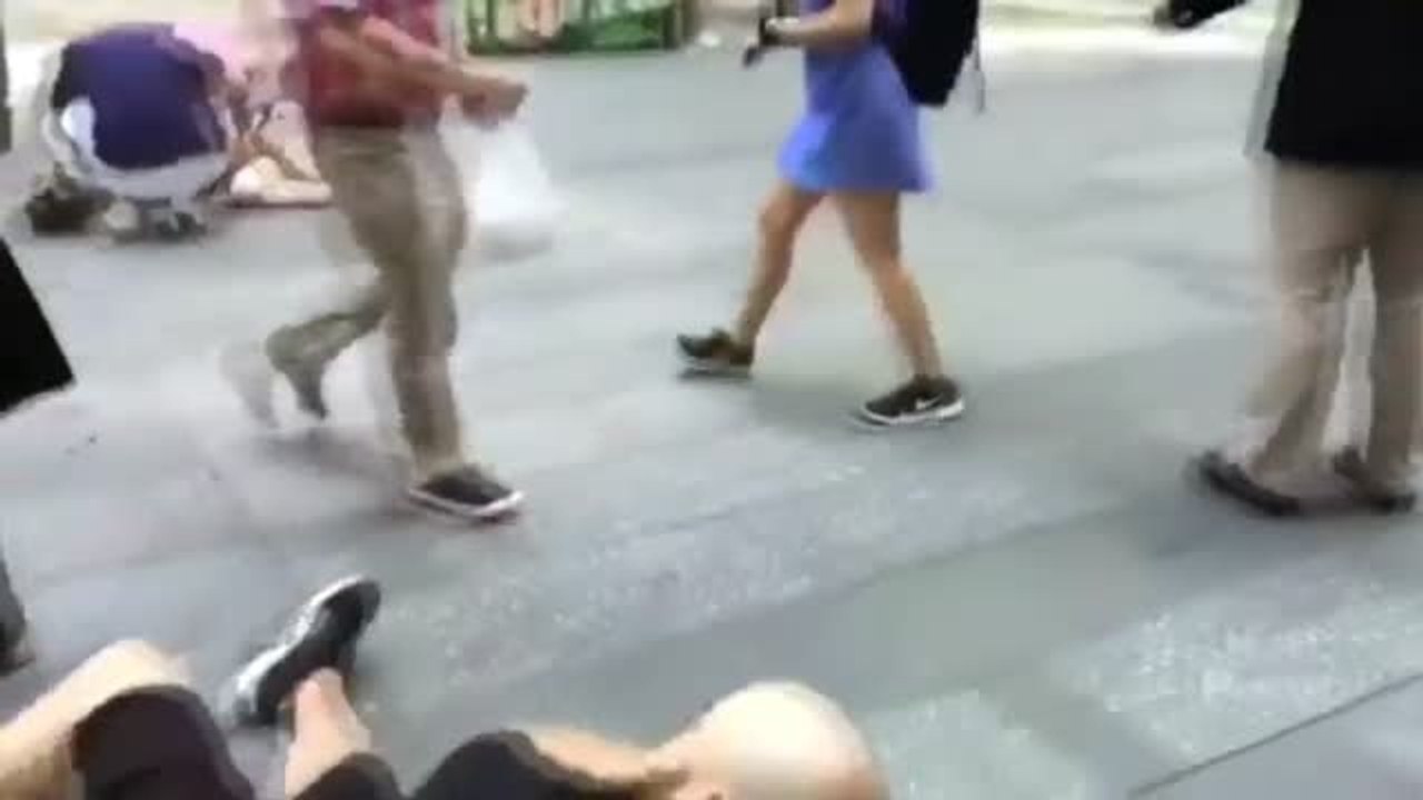 Espectacular imagen del atropello de Times Square