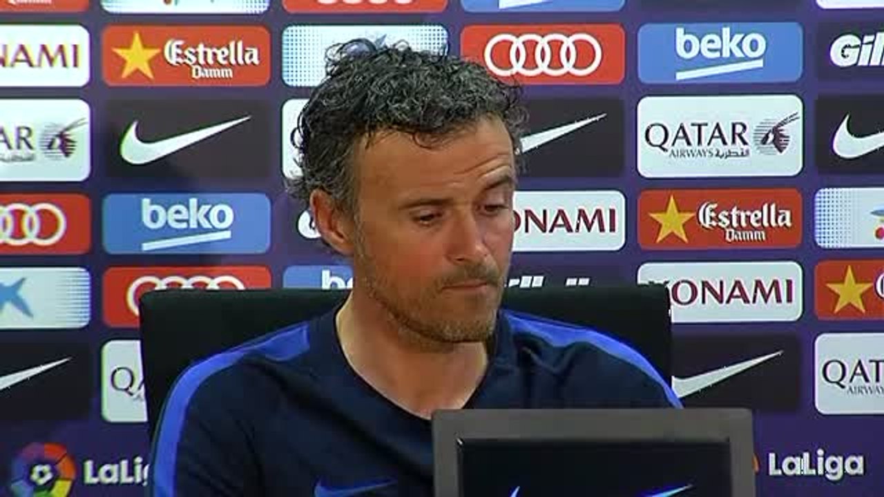 Luis Enrique: "Es partidista ver lo que ha hecho el Real Madrid sólo en Champions"