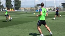 Bale entrena como uno más y quiere jugar la final de la Champions en su casa