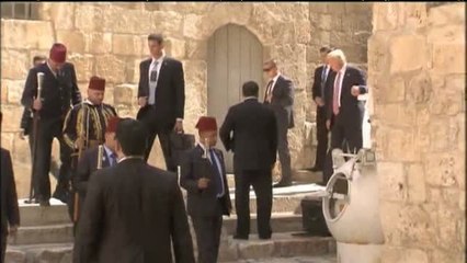 Donald Trump visita el Santo Sepulcro, en Jerusalén