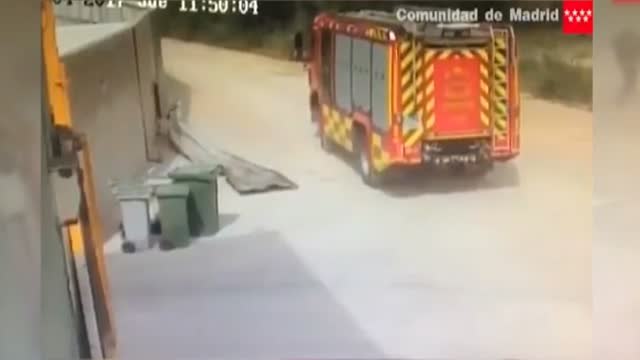 Emergencias de la Comunidad de Madrid hace público el momento de la brutal explosión de Arganda del Rey