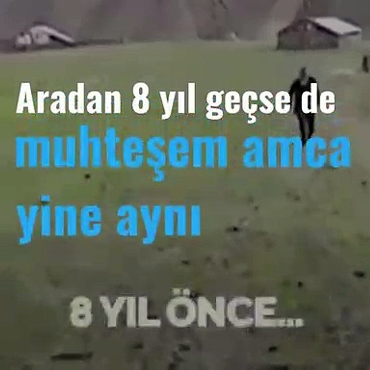 Aradan 8 yıl geçse de muhteşem amca yine aynı