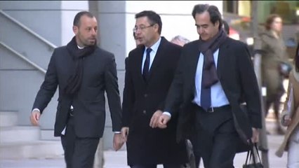 El juez sienta en el banquillo a Neymar, Bartomeu y Rosell