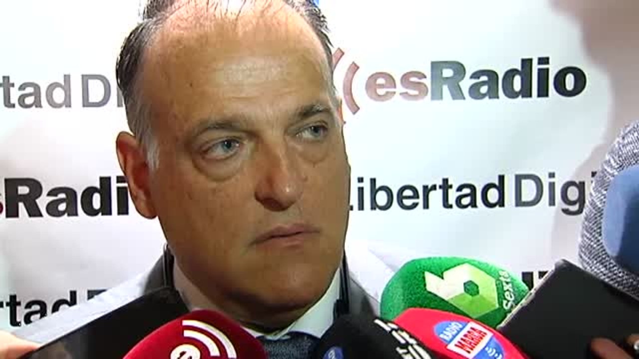 Javier Tebas: "Creo que Sergio Ramos no debería ser sancionado por su gesto a Piqué"