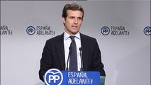 Casado dice que el PP no ha pedido a Aguirre que dimita