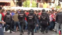Violentos incidentes en las inmediaciones del estadio Vicente Calderón