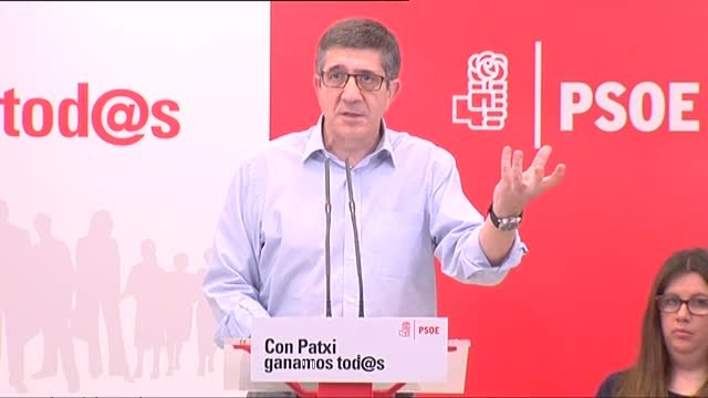 Patxi López: La unidad no es unir a medio partido para combatir al otro medio