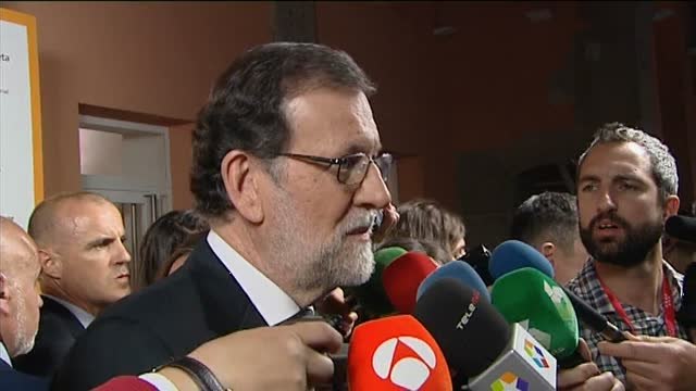 Rajoy: Los que creemos en la moderación en Europa, estamos muy contentos