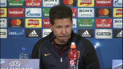 Simeone: "Es una eliminatoria pareja y compleja"