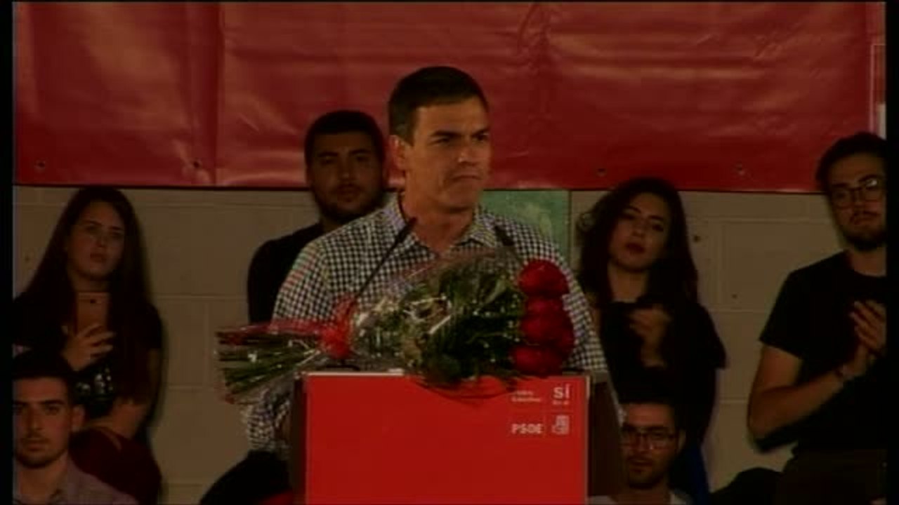 Pedro Sánchez: "Hace dos días, alguno y alguna vio que había partido"