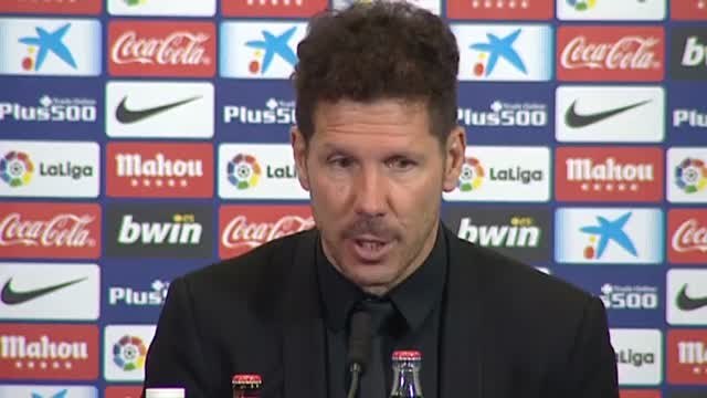 Simeone: El fútbol es esto, muchas veces nos ha tocado ganar de esta manera y hoy nos tocó perder