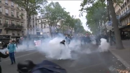 Violenta jornada de reflexión en París