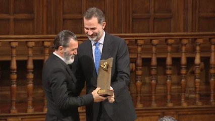 Antonio recibe de manos del Rey el galardón "Camino Real"
