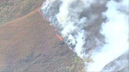 Galicia activa el nivel dos de alerta por la cercanía del incendio a las viviendas de Covas en Ferrol