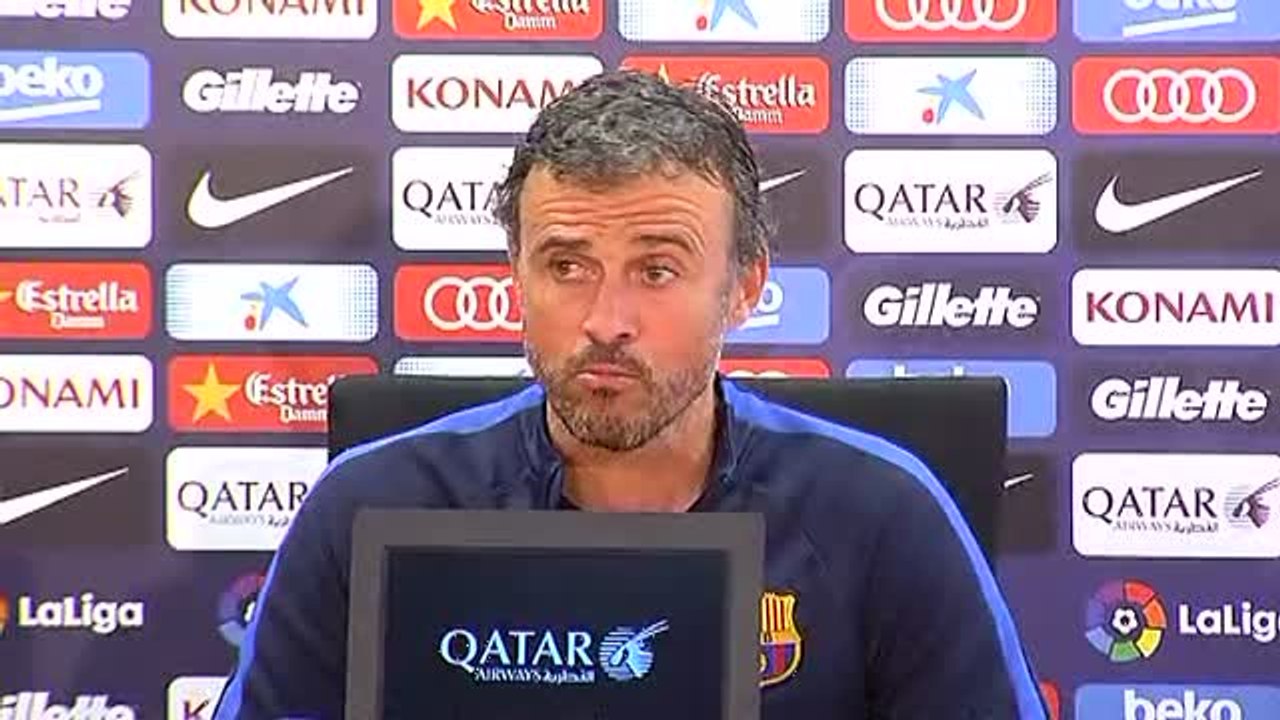 Luis Enrique: "No tengo la sensación de ser favoritos para ganar la Liga"