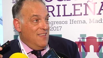 Javier Tebas sobre las elecciones en la RFEF: "Soy optimista a pesar de las trampas"