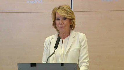 Esperanza Aguirre dimite como concejal del Ayuntamiento de Madrid