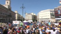 Concentración en la Puerta del Sol contra el Gobierno de Nicolás Maduro