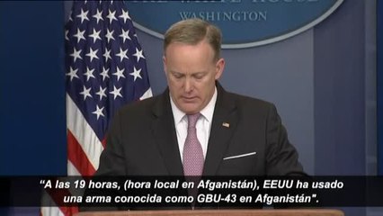EEUU lanza la &#039;madre de todas las bombas&#039; contra Afganistán