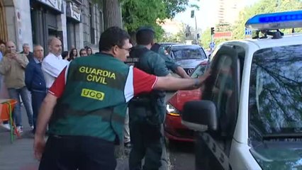 Ignacio González, en el registro de su despacho