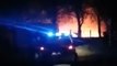 Un incendio con explosiones arrasa un camping en Boiro