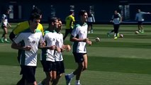 El Betis entrena tras ser goleado en Las Palmas
