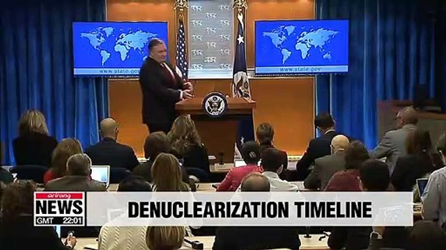 Pompeo explains difficulties to put timeline on N. Korea's denuclearization