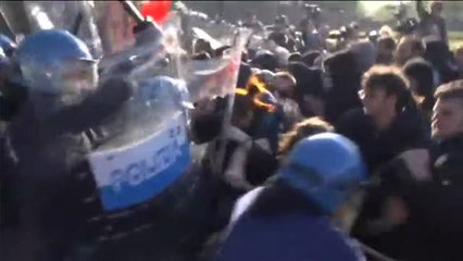 Protestas contra el capitalismo y la guerra durante la cumbre del G-7