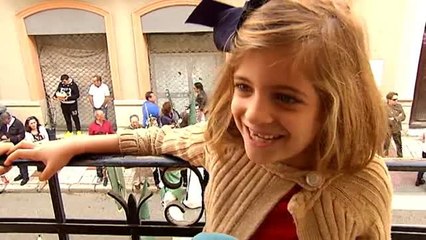 Los niños, protagonistas de "La Pollinica" de Málaga