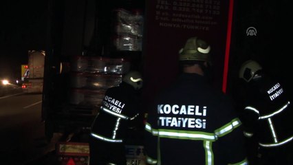 Anadolu Otoyolu'nda tır yangını - KOCAELİ