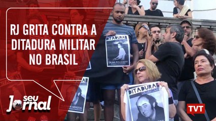 Cinelândia lotada grita contra a ditadura militar no Brasil