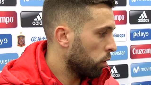 Jordi Alba: He hablado con Lopetegui y se agradece que vaya de cara