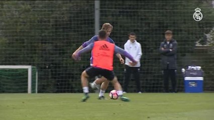 Modric se entrenaba ya con el grupo en Valdebebas