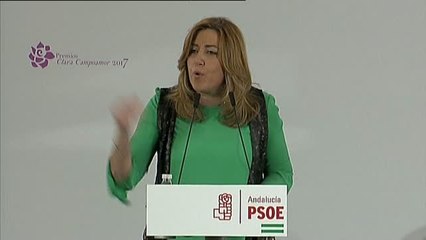 Susana Díaz pide un pacto de Estado contra la violencia machista "en cuatro meses"
