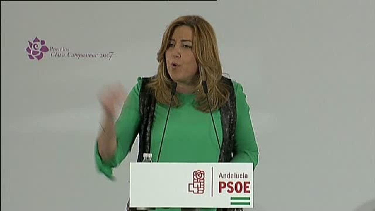 Susana Díaz pide un pacto de Estado contra la violencia machista "en cuatro meses"