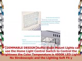 Crystal LED Ceiling Square LightAuffel Flush Mount LED Light Fixtures Raindrop Dimmable 11
