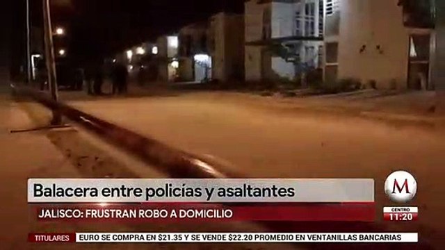 Policias y asaltantes se enfrentan a balazos