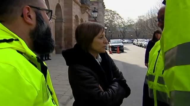 Forcadell a los estibadores: Entiendo vuestras reivindicaciones y espero que os vaya muy bien