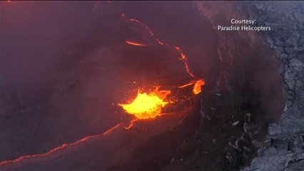 La sonrisa de lava del volcán Kilauea