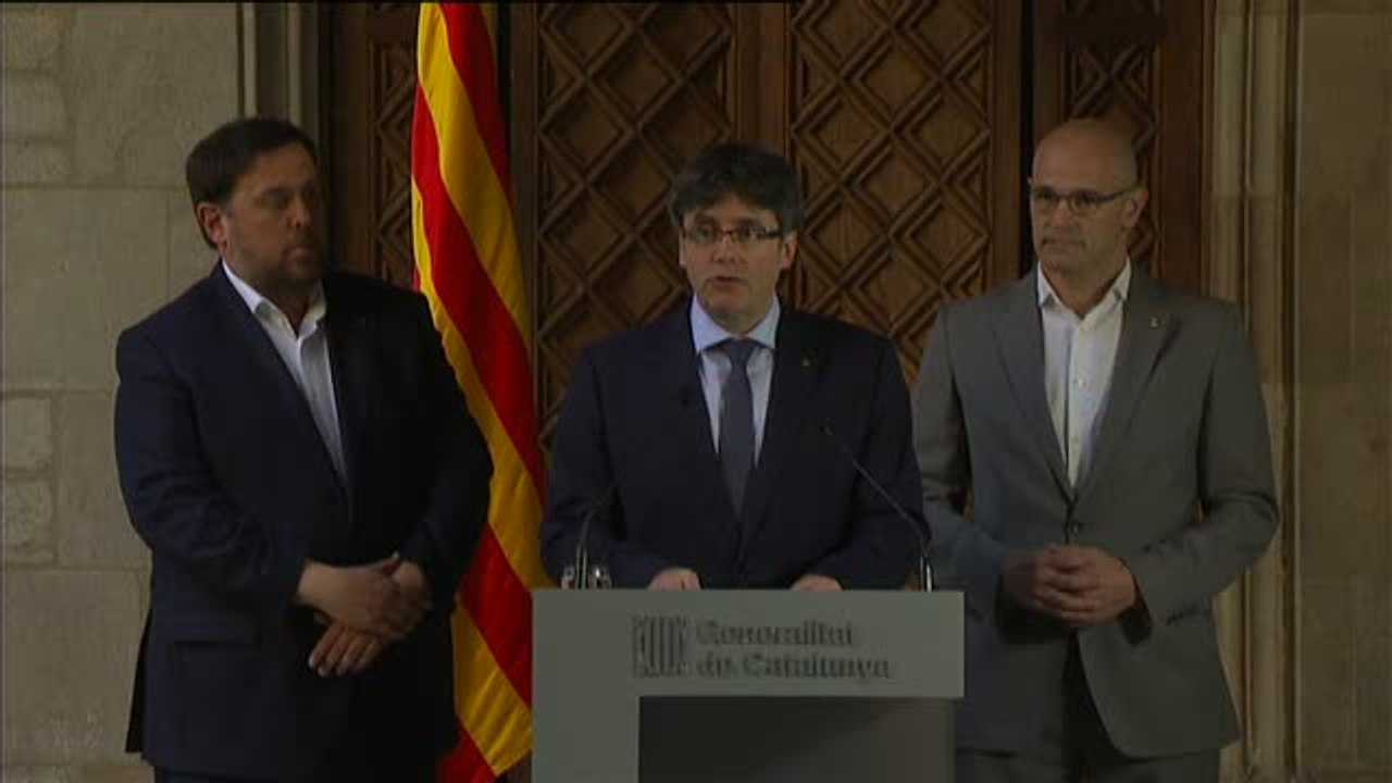 Puigdemont: "Lo que la Justicia española ha condenado, lo indultará Cataluña votando en el referéndum que se celebrará este año"