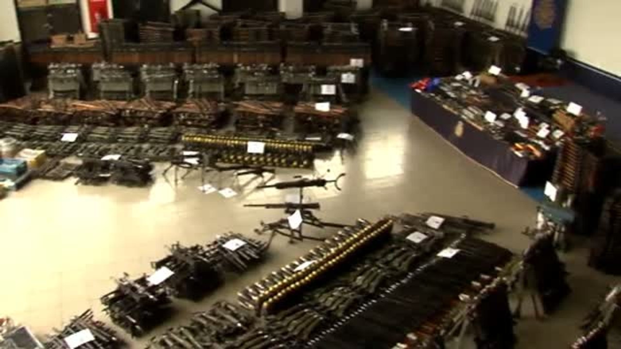 Más de 11.500 armas en un arsenal de armas de guerra en Vizcaya