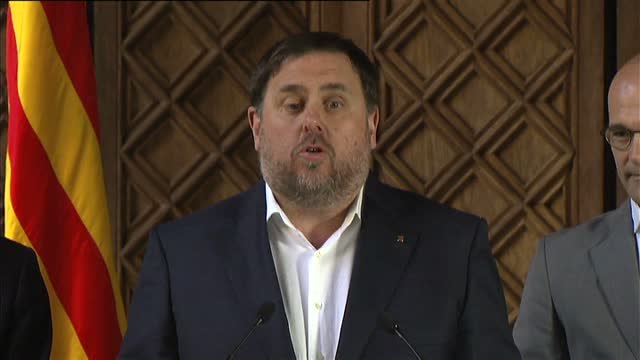 Junqueras: El Gobierno español nos está condenando por el hecho de poner unas urnas y escuchar a los ciudadanos